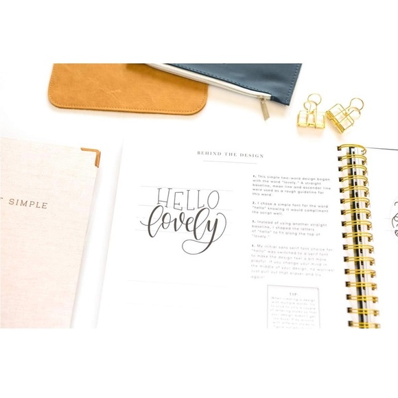 Brand New Calligraphy Book Pretty Simple Lettering - Picture 6 of 10